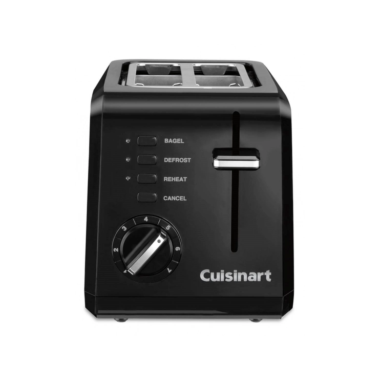 Cuisinart Slice Compact Plastic Toaster Black Berings