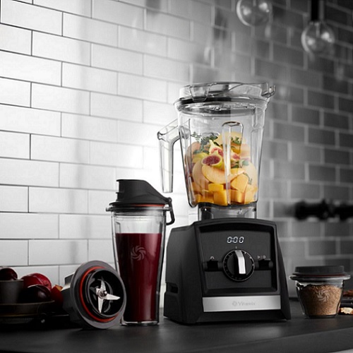 Vitamix A2500 BPA-Free Black Blender with Food Processor Attachment +  Reviews
