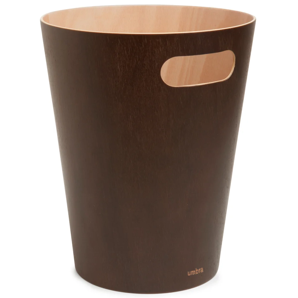 Umbra Woodrow Trash Can – Espresso