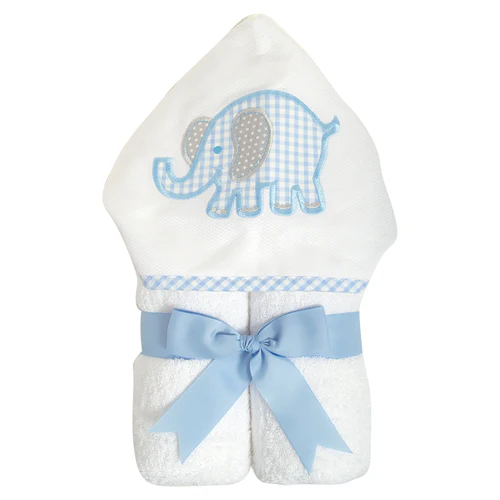 3 Marthas Elephant Everykid Towel - Blue