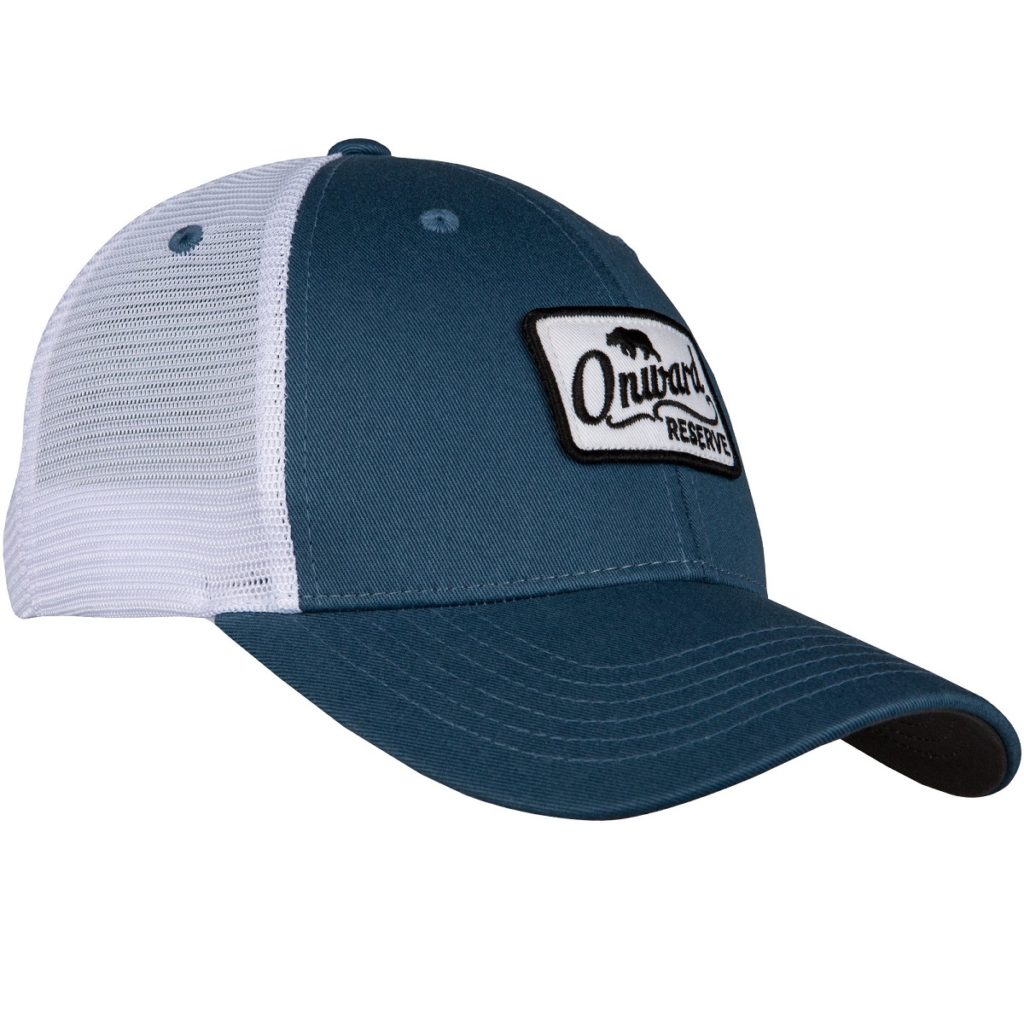 Onward Reserve Patch Logo Trucker Hat - Blue | Berings