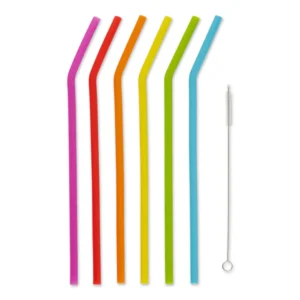 10-inch Silicone Straw Set