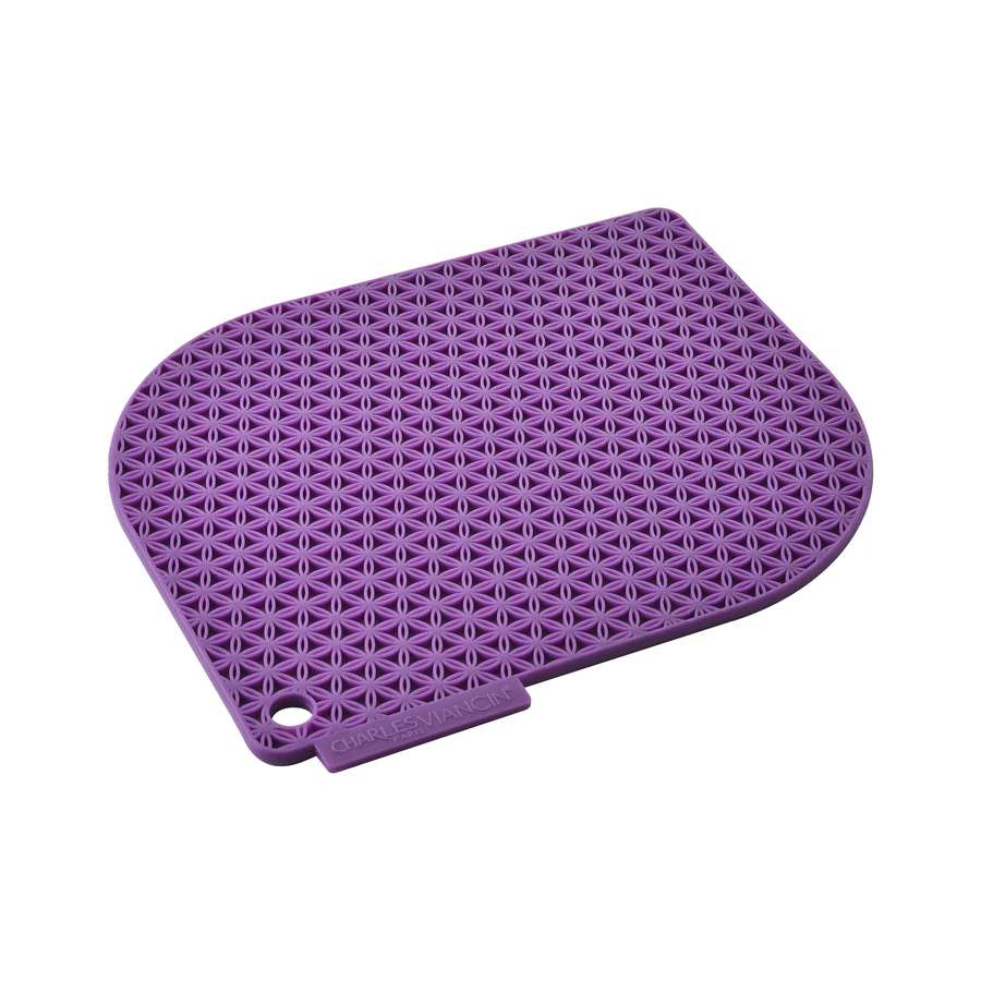 Charles Viancin Honeycomb Potholder - Purple Hibiscus