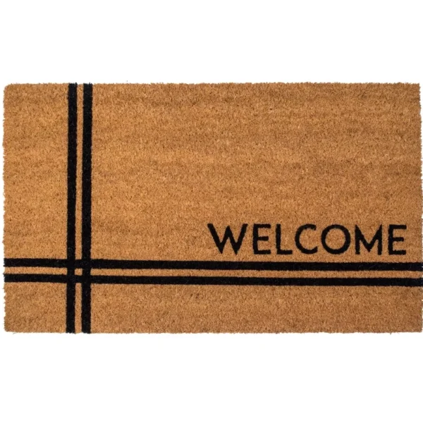 Crisscross Welcome Doormat