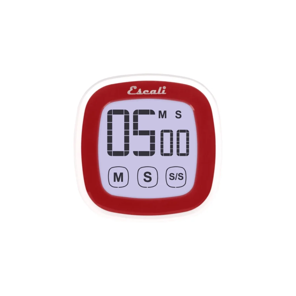 Escali Touch Screen Digital Timer - Red