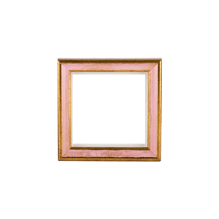 Galassi Traditional Pink and Gold 3x3 Frame with Heart Matting