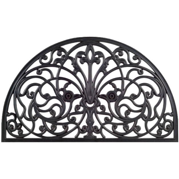 Half Round Wrought Iron Rubber Doormat