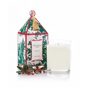 Seda France Holiday Classic Toile Pagoda Box Candle