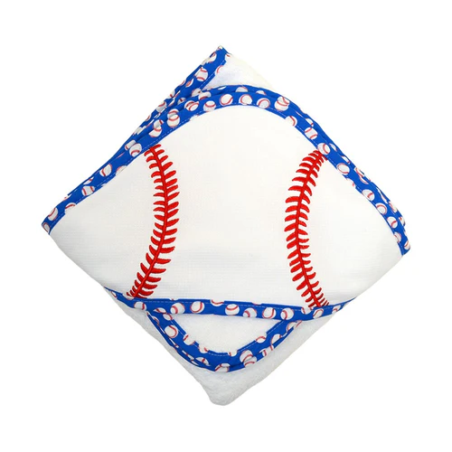 3 Marthas Baseball Hooded Towel Set