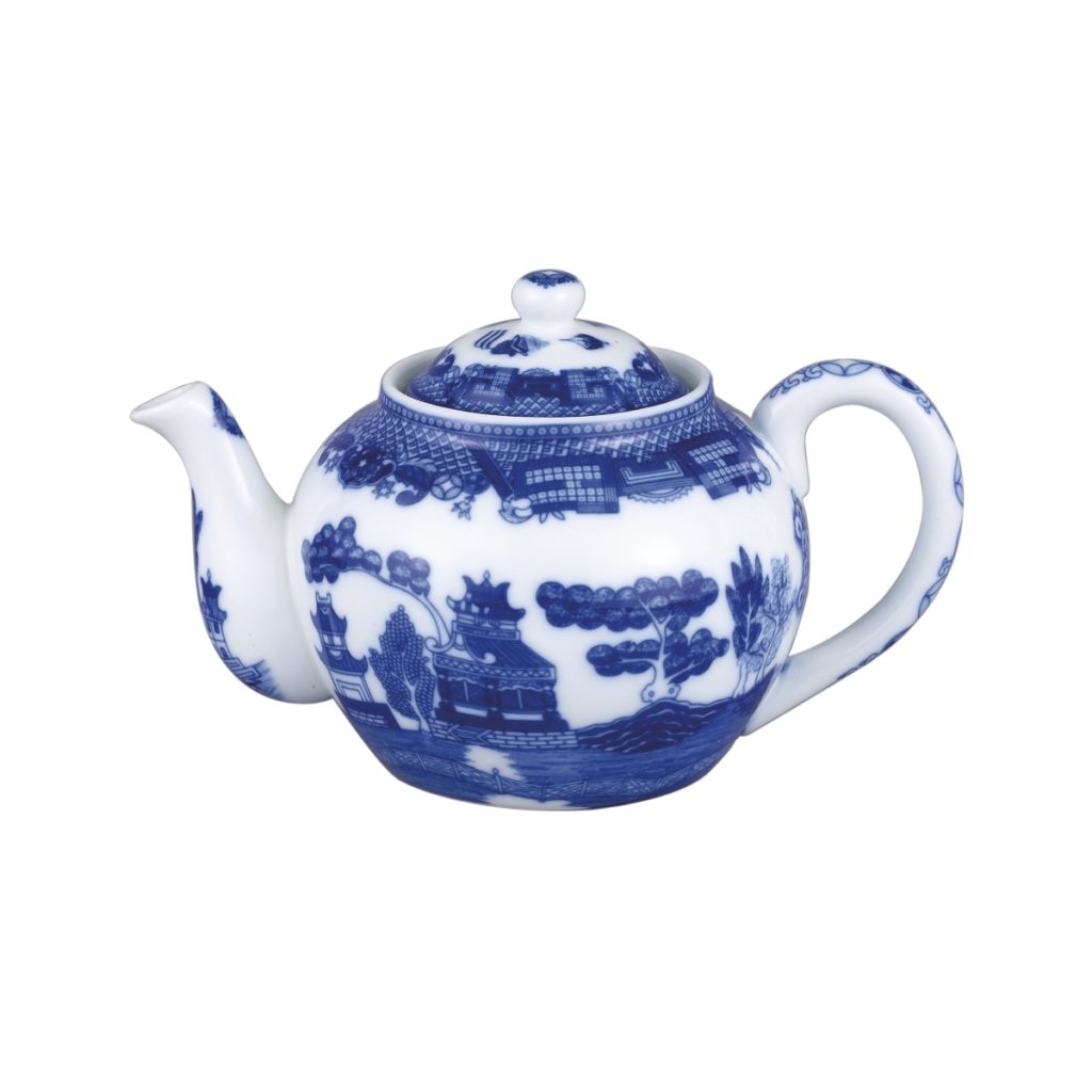 BLUE WILLOW 32 OZ TEA POT