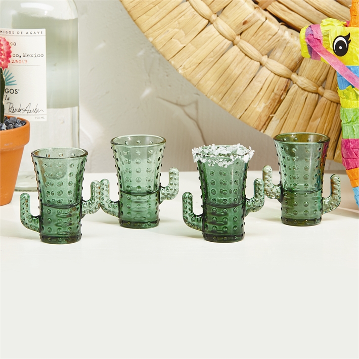 CACTUS SHOT GLASS SET/4