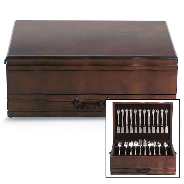 PROV. SILVERWARE CHEST- MAHOGANY