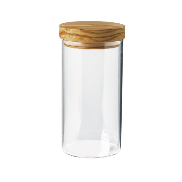 Berard 30-oz Glass Storage Jar with Olive Wood Lid