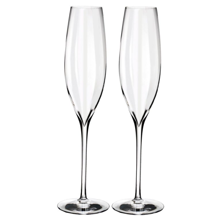 Waterford Elegance Optic Classic Champagne Flute, Pair | Berings