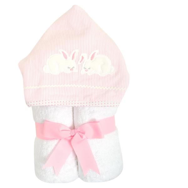 3 Martha's Pink Bunny Everykid Hooded Towel