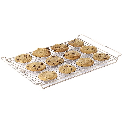Cooling Racks, Nonstick Wire Baking Rack with Handle Fit Half Sheet Pan for  Cooking, Drying, Roasting, Grilling, Metal Mesh Cooling Racks for Cooling  Cookie, Bread, Cake, Oven Safe 