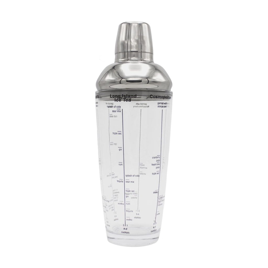 Houdini Boston Cocktail Shaker, 24 Ounce, Stainless Steel/Glass