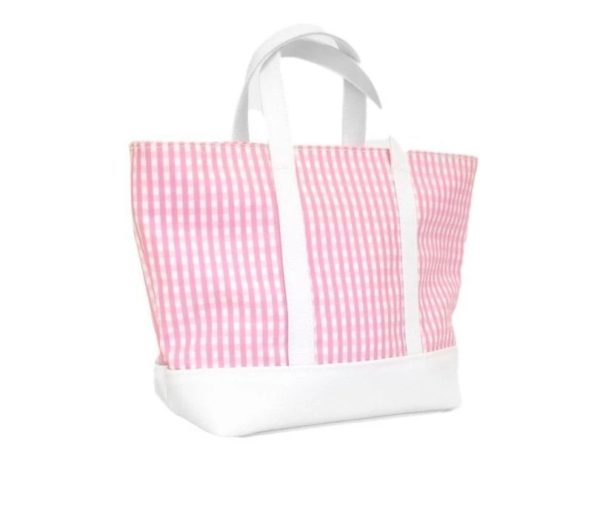 TRVL DESIGN MINI ME PINK GINGHAM TOTE | Berings