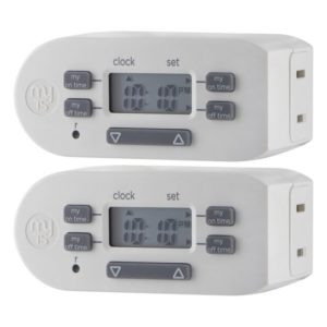 myTouchSmart Plug-In Simple Set Bar Timer 2 Pack