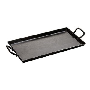 Lodge Cast Iron Baking Pan with Silicone Handles, 15.5 x 10.5, Black