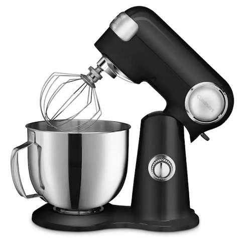 Cuisinart Stand Mixer, 12 Speeds, 5.5-Quart Mixing Bowl, Chef's Whisk, Flat  Mixing Paddle, Dough Hook, SM-50BC