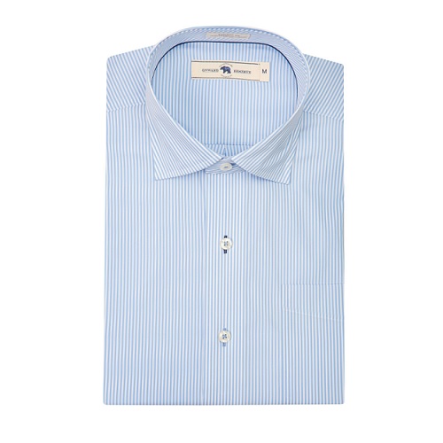 Onward Reserve Tailored Fit Spread Collared Shirt - Light Blue | Berings