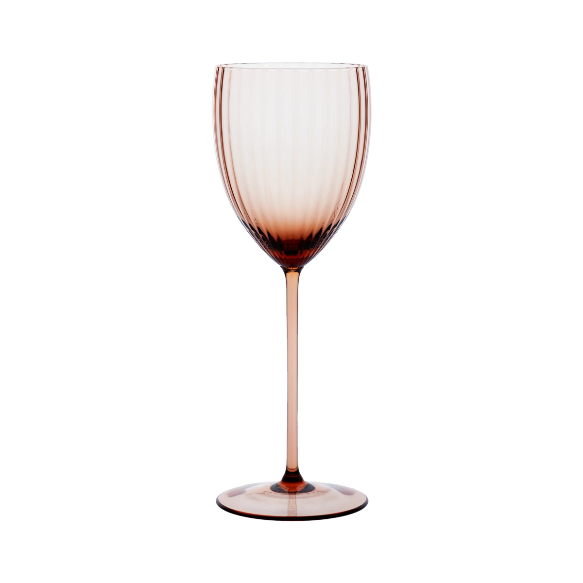 Quinn Amber Champagne Flute Glasses