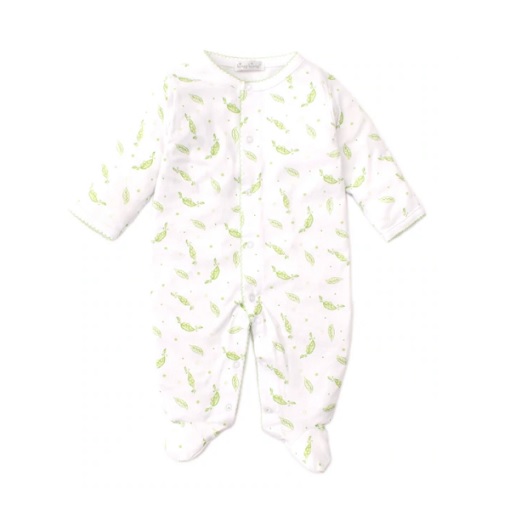 Kissy Kissy Green Peas Print Footie