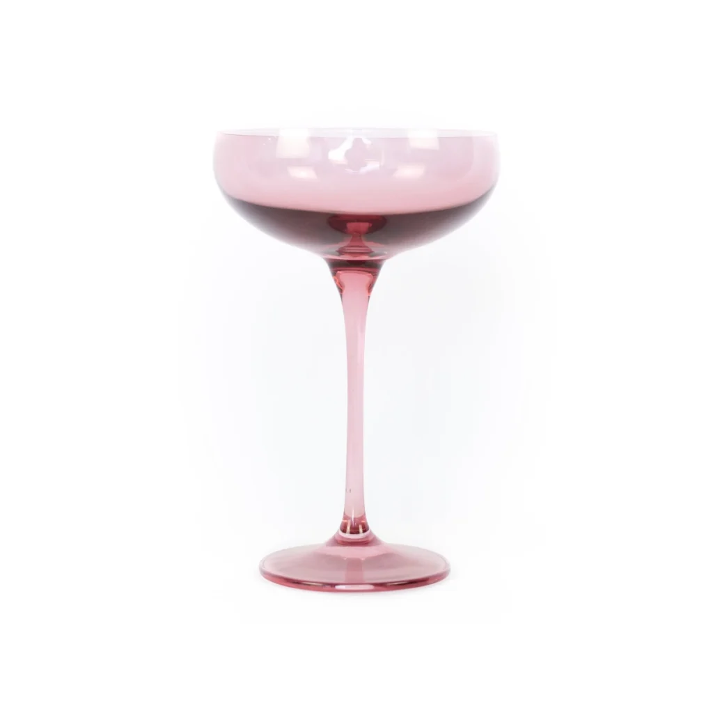 Estelle Colored Champagne Coupe - Rose