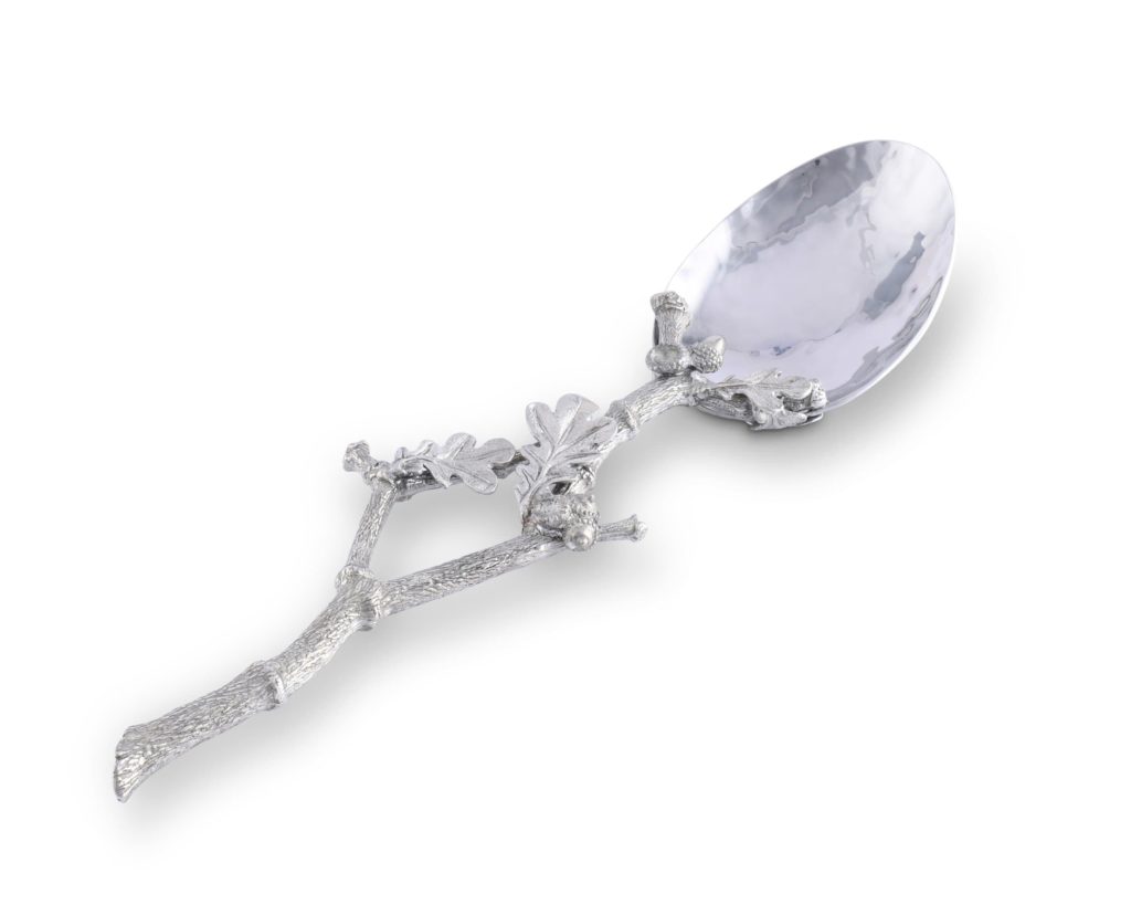 Pewter Acorn Serving Spoon