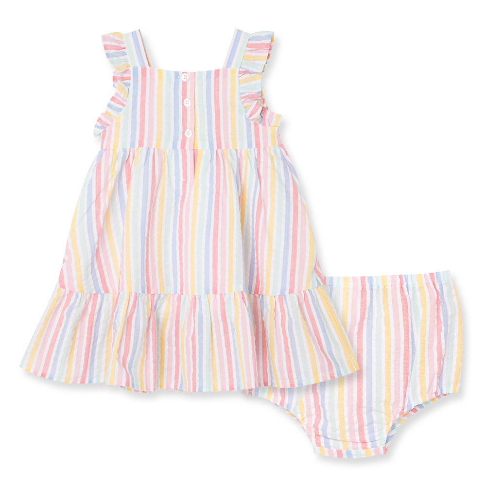 Little Me Rainbow Stripe Sundress | Berings