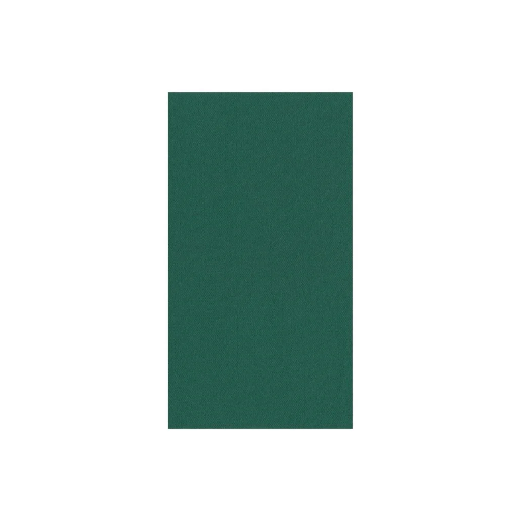 Caspari Paper Linen Guest Towel - Hunter Green