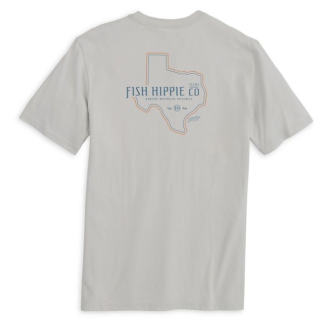 Fish Hippie Texas Short Sleeve Tee - Whisper Grey