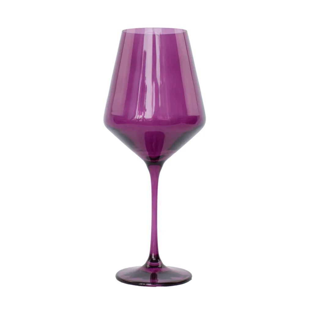 Estelle Colored Wine Glass - Amethyst