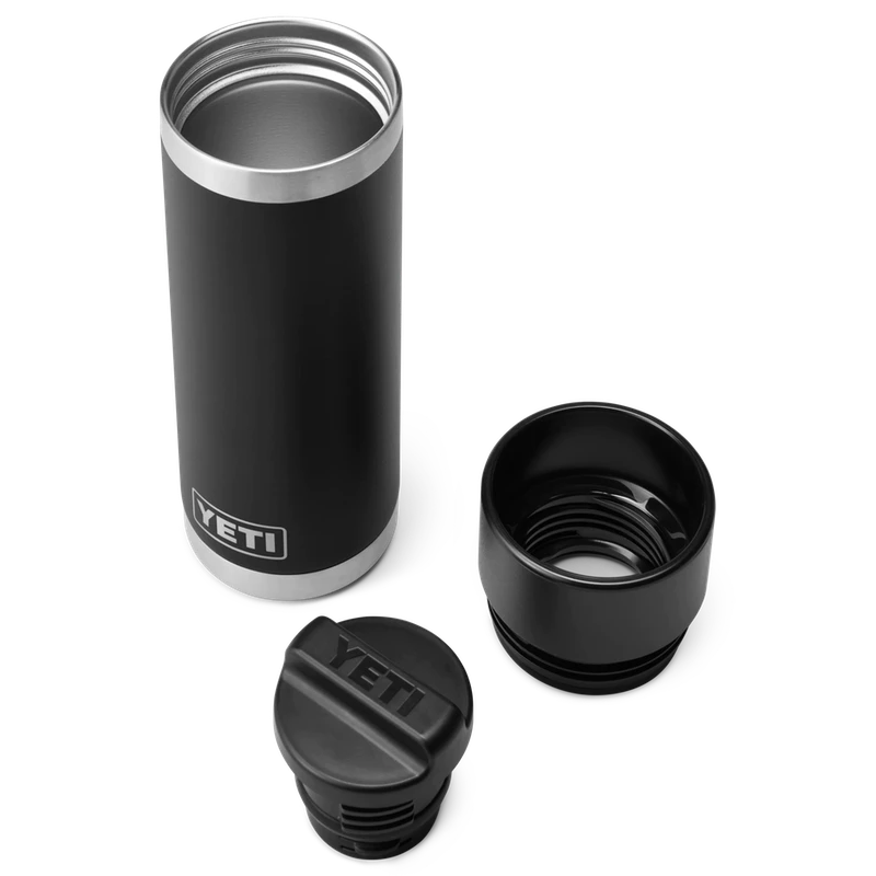 Yeti Rambler 18oz Bottle With Hotshot Cap - Black | Berings