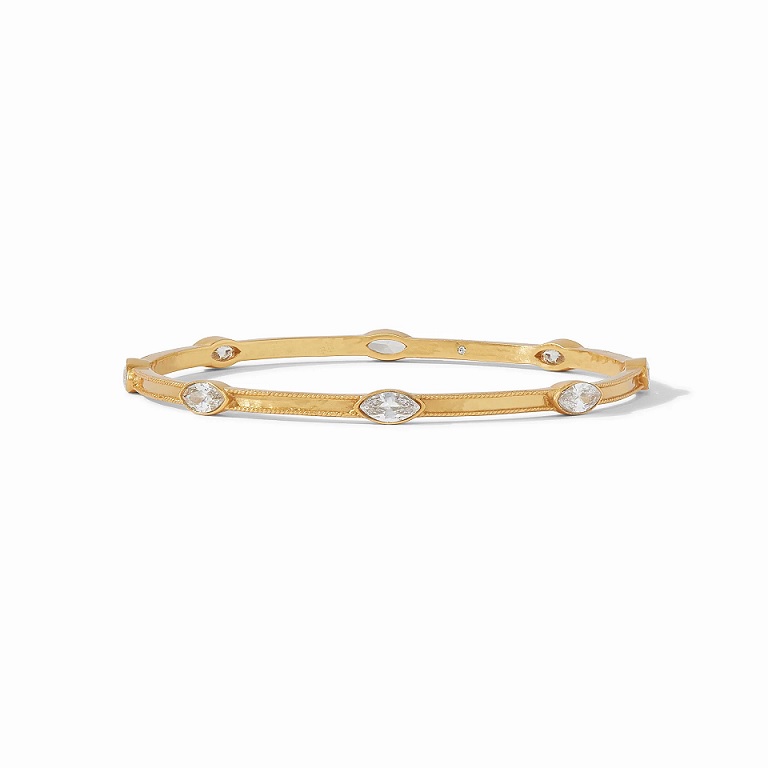 Julie Vos Cubic Zirconia Monaco Bangle - Medium