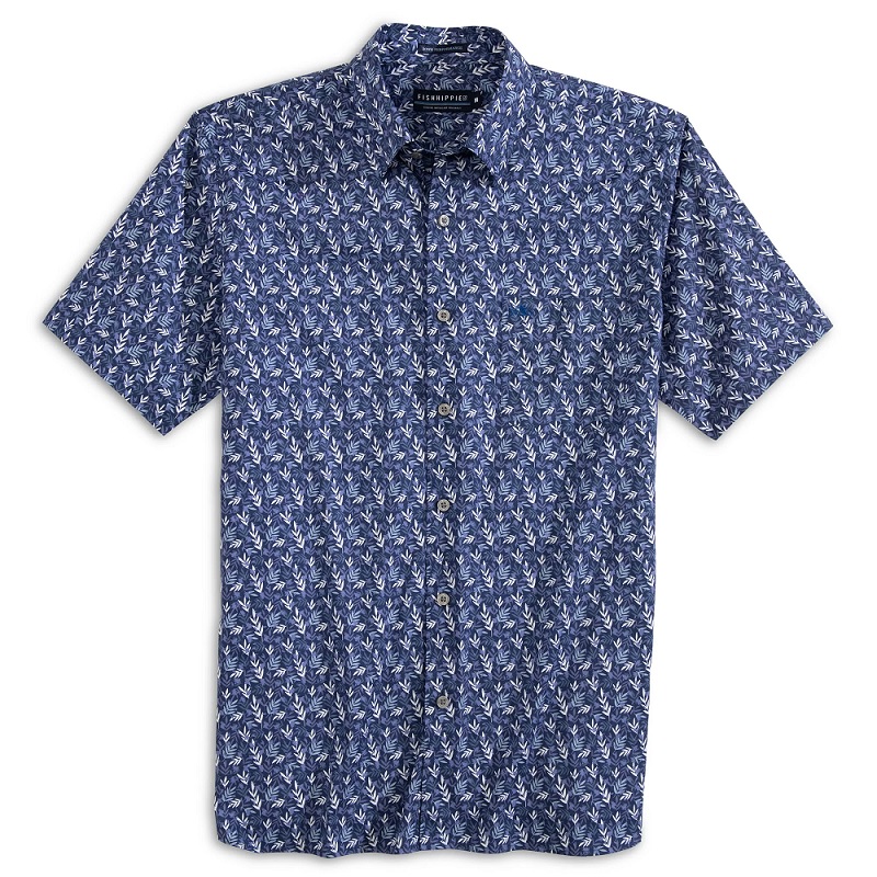 Rowe Print Short Sleeve Shirt - Fern | Berings