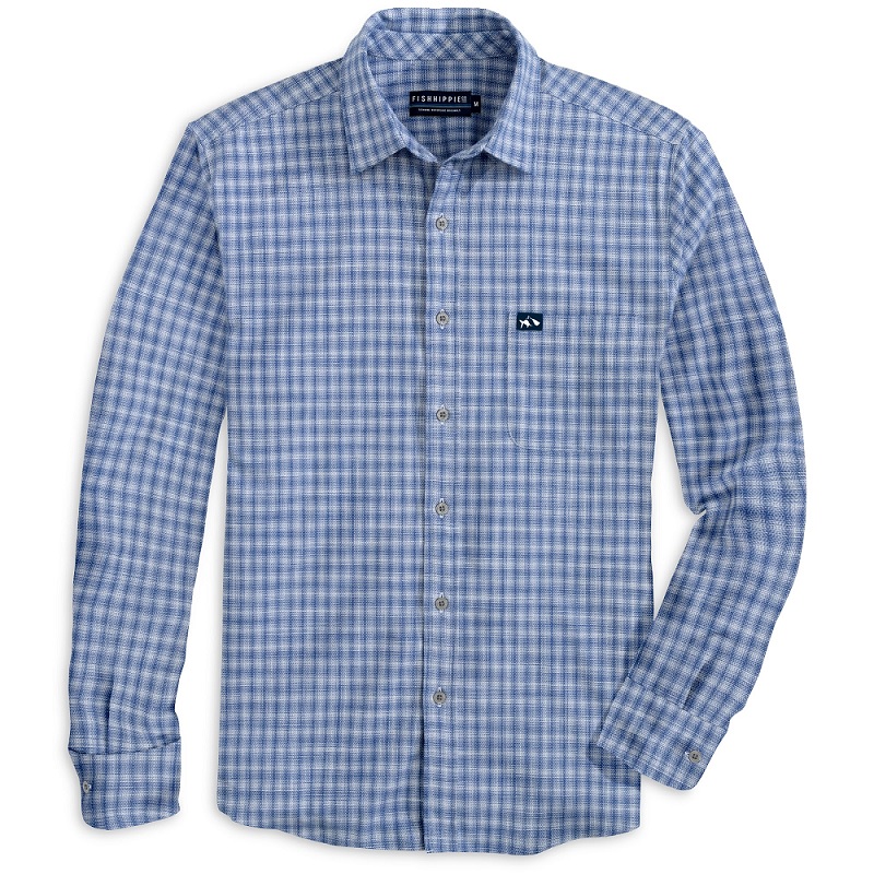 Rumfront Plaid Shirt - Baltic Ombre