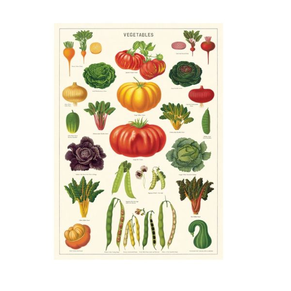 Cavallini & Co. Vegetable Garden Tea Towel | Berings