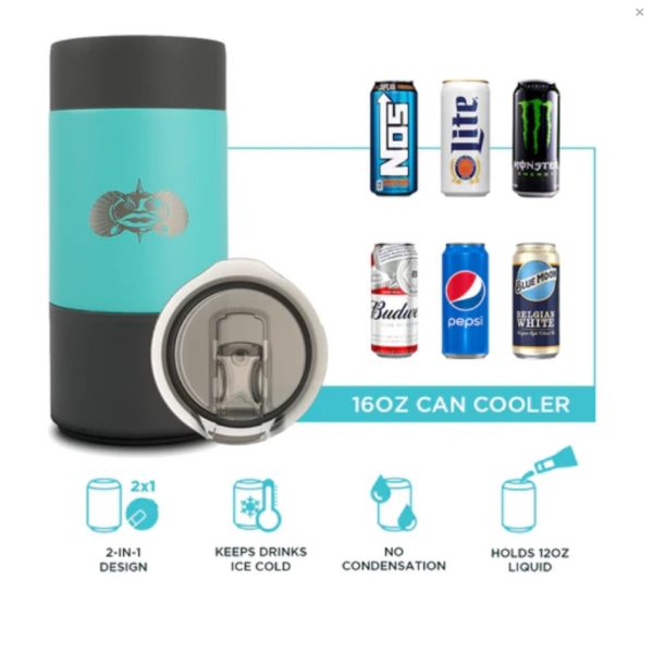 Non-Tipping 12oz Slim Can Cooler