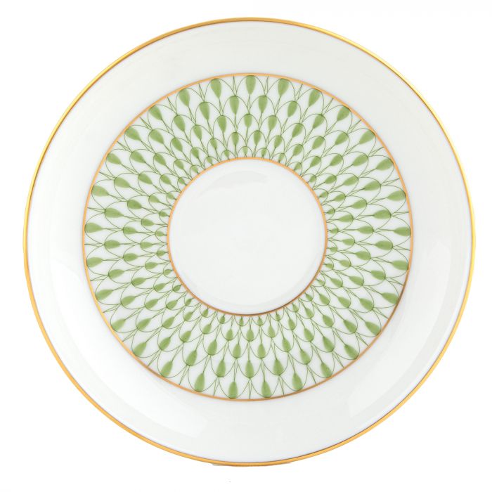 ART DECO TEA SAUCER GREEN