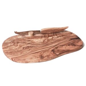 Berard Olivewood Cheeseboard With Knife