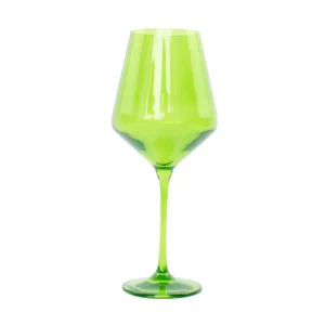 Estelle Colored Wine Glass - Forest Green