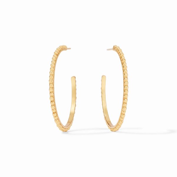 Julie Vos Colette Bead Hoop Earrings - Large