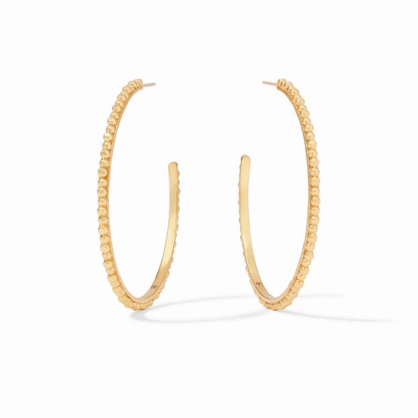 Julie Vos Colette Bead Hoop Earrings - Extra Large