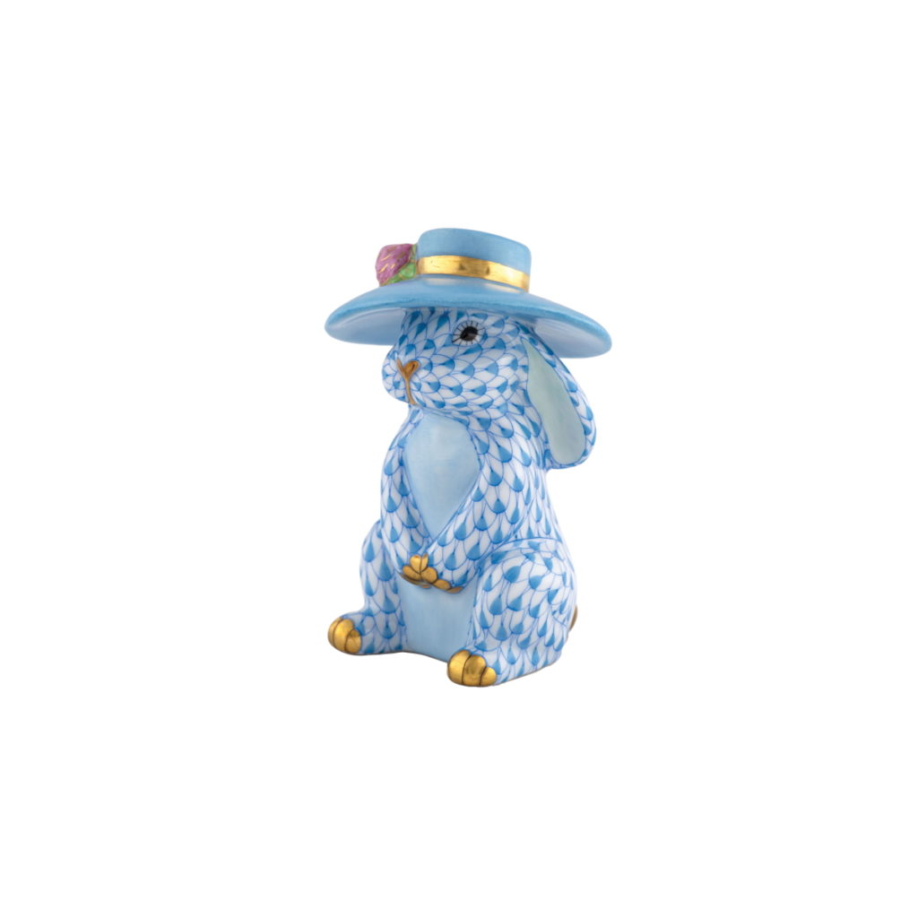 Herend Derby Bunny Figurine - Blue