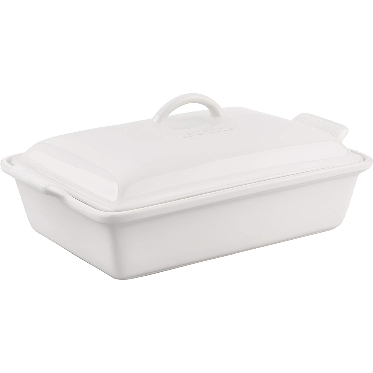 Le Creuset 4 qt. Heritage Covered Rectangular Casserole - White