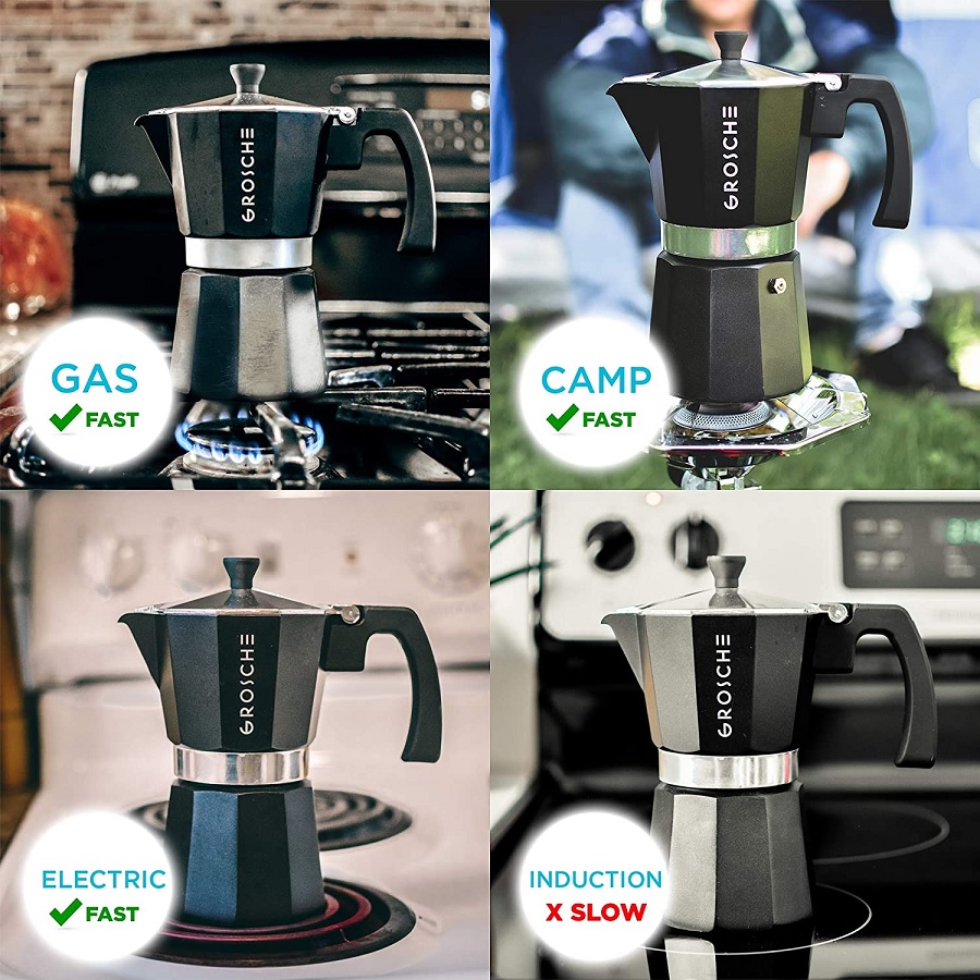 6-Cup Electric Moka Espresso Maker