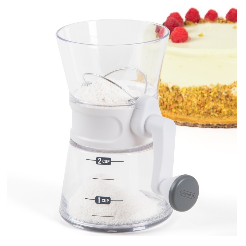 Battery Operated Pastry Flour Sifter Stainless Steel Fine Mesh