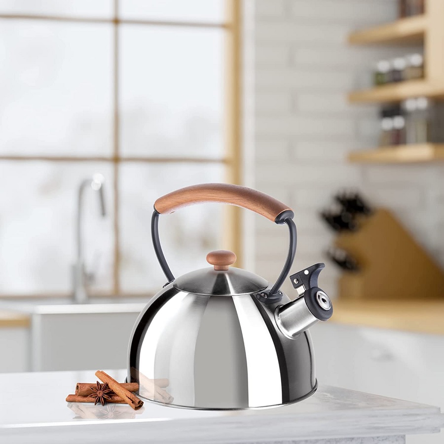 Stainless Steel Whistling Tea Pot X-Large